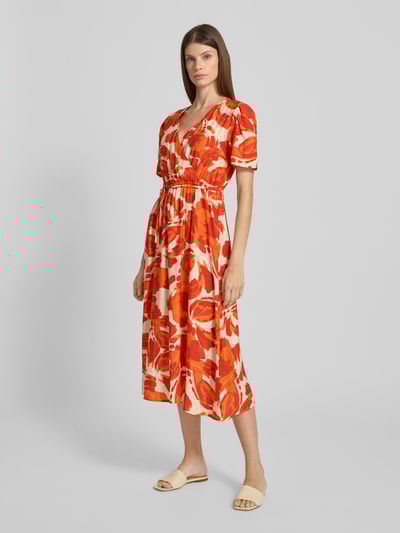 ZABAIONE Midi-jurk in wikkellook Oranje - 1