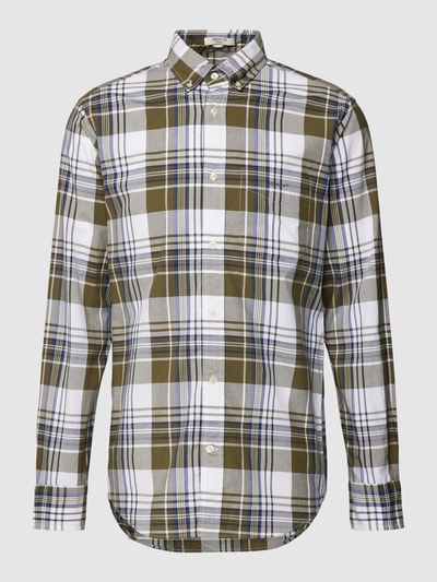 Gant Freizeithemd mit Tartan-Karo Oliv 2