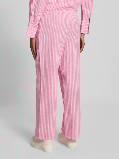 Gina Tricot Spodnie materiałowe z elastycznym pasem Mocnoróżowy 5