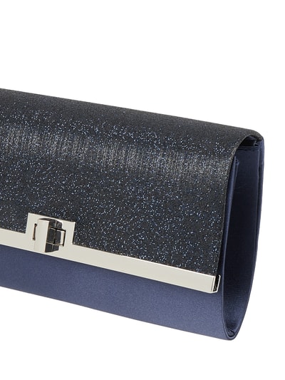 Jake*s Cocktail Clutch met effectgaren  Marineblauw gemêleerd - 2