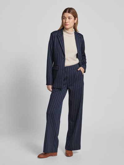 B.Young Baggy fit stoffen broek met elastische band, model 'Rowan' Marineblauw - 1