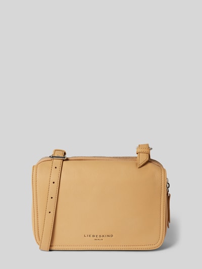 LIEBESKIND BERLIN Handtasche mit Label-Print Modell 'Mareike Harris' Camel 2