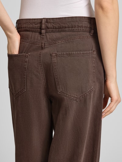 ONLY Loose Fit Jeans aus reiner Baumwolle Modell 'GIANNA-SILLA' Schoko 3