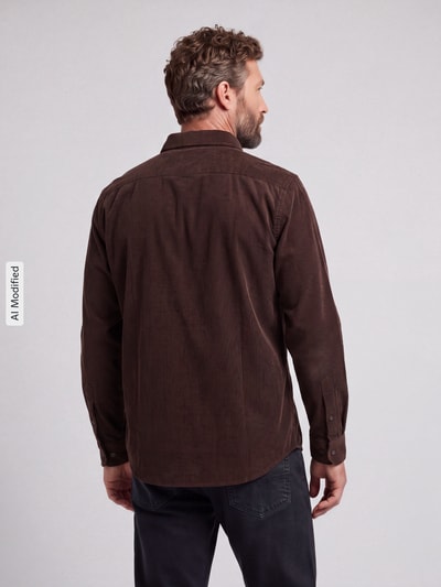 G-Star RAW Regular Fit Freizeithemd aus reiner Baumwolle Dunkelbraun 5