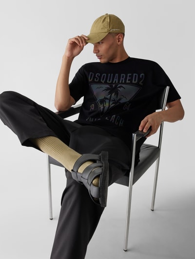 Dsquared2 T-Shirt mit Label-Prints Schwarz 3