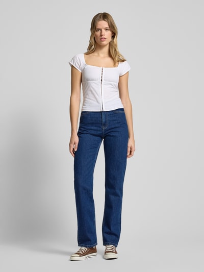 Calvin Klein Jeans High rise straight leg jeans in 5-pocketmodel Marineblauw - 1