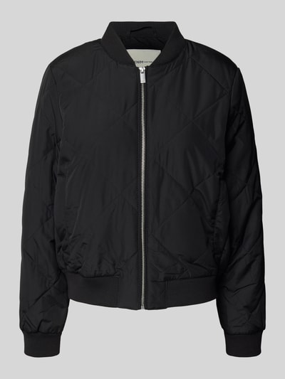 Tom Tailor Denim Regular Fit College-Jacke mit Steppnähten Black 2