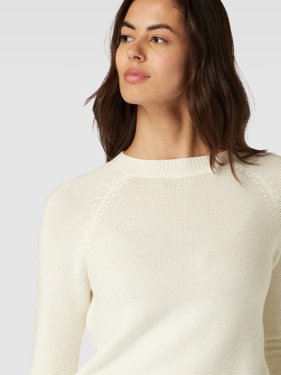 Weekend Max Mara Gebreide pullover met ronde hals, model 'LINZ' Offwhite - 3