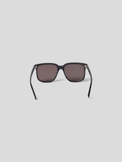 Saint Laurent Unisex Sonnenbrille mit Label-Prints Black 5