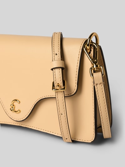 Coccinelle Handtas met labeldetail Lichtgeel - 3