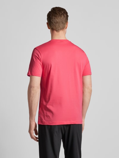 BOSS T-Shirt mit Label-Print Modell 'Thompson' Pink 5