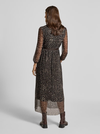 ZABAIONE Maxikleid mit V-Ausschnitt Dunkelbraun 5