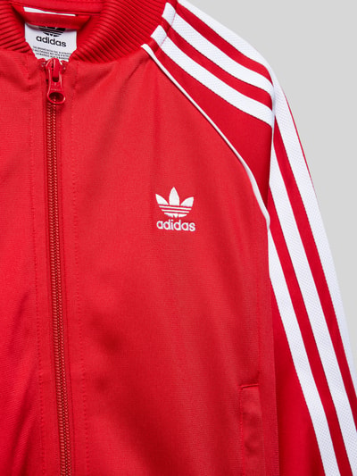 adidas Originals Sweatjack met labelstitching Rood - 2