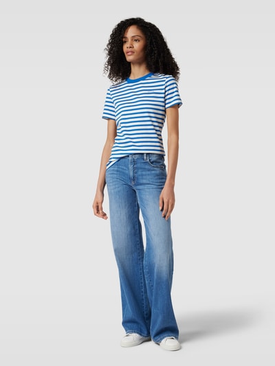 GANT T-shirt w paski Jeansowy niebieski 1