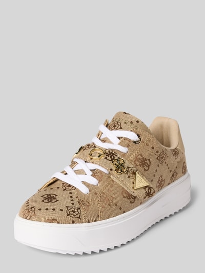 Guess Sneakers met labelapplicaties, model 'DRIFT2' Beige - 1