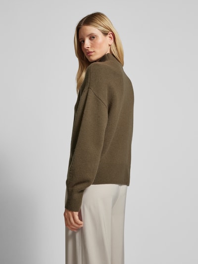 P&C* curated by Anouk Yve Gebreide pullover met opstaande kraag - capsulegarderobe Kaki - 5