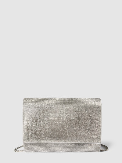 Jake*s Cocktail Clutch mit Allover-Ziersteinbesatz Silber 1