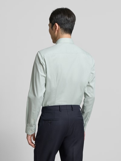 Jake*s Regular Fit Business Hemd aus Baumwolle mit Kentkragen Hellgruen 5