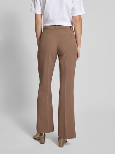 Someday Flared Stoffhose mit fixierten Bügelfalten Modell 'Cleona' Taupe 5