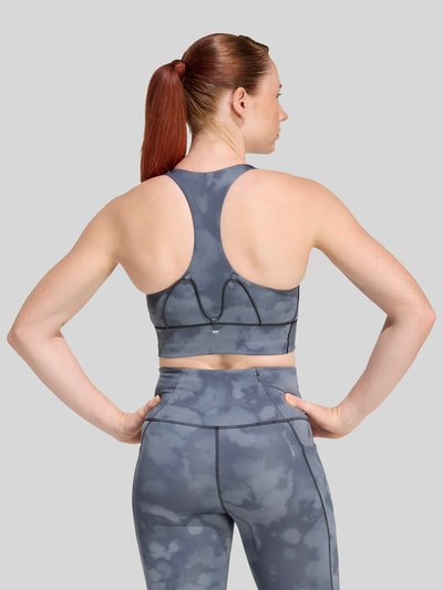 adidas Training Biustonosz sportowy z nadrukiem z logo Czarny 5