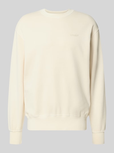 Levi's® Relaxed Fit Sweatshirt aus reiner Baumwolle Ecru 2