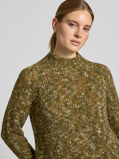 Rich & Royal Regular Fit Pullover mit Lanawoll-Anteil Hellbraun 3
