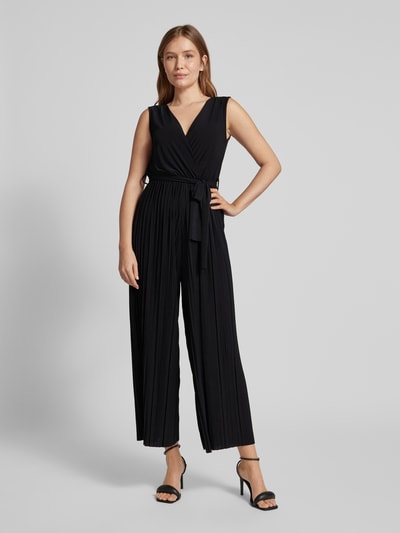 ZABAIONE Jumpsuit mit Plisseefalten Modell 'Romper' Black 4