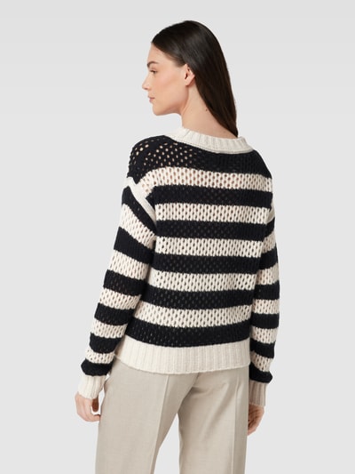 Marc Cain Gebreide pullover met all-over motief Zwart - 5