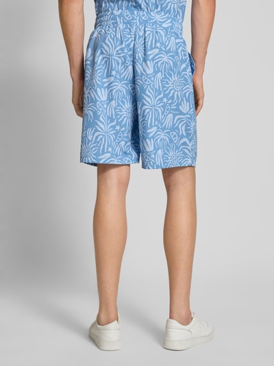 Ellesse Relaxed fit korte broek met logobadge, model 'SCORCHANO' Lichtblauw - 5