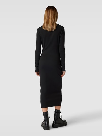 Calvin Klein Jeans Maxi-jurk met fijnrib Zwart - 5
