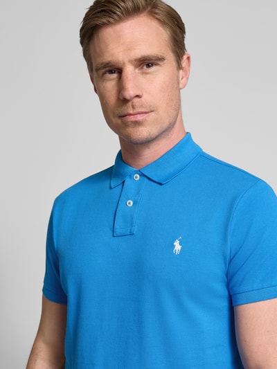 Polo Ralph Lauren Poloshirt mit Label-Stitching Royal 3