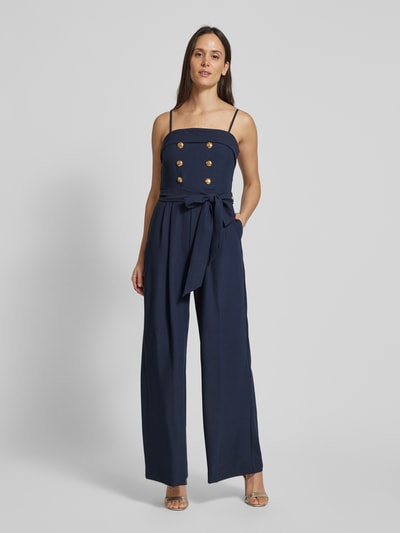 Lauren Ralph Lauren Jumpsuit mit Zierknöpfen Modell 'JAYETTE' Dunkelblau 4