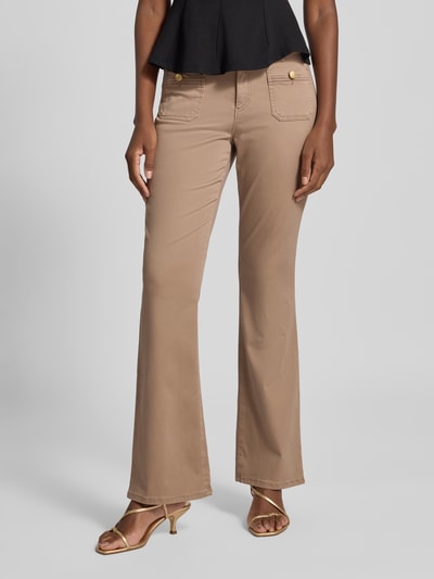 Brax Flared cut jeans met lyocellmix, model 'STYLE.SHAKIRA' Taupe - 4