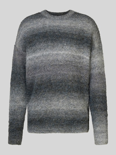 JAKE*S STUDIO MEN Gebreide pullover met extra brede schouders Antraciet - 2