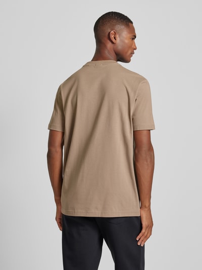 BOSS Green T-Shirt mit Label-Print Khaki 5