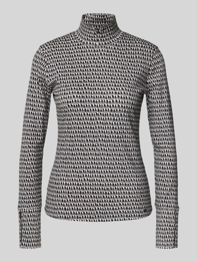 Marc Cain Longsleeve mit Stehkragen Mittelgrau 2