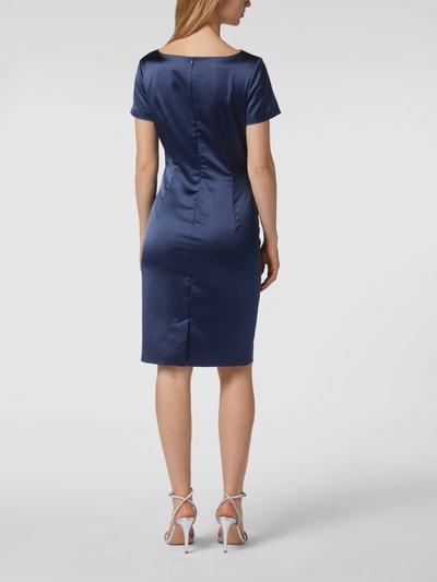 Swing Cocktailkleid aus Satin  Dunkelblau 5