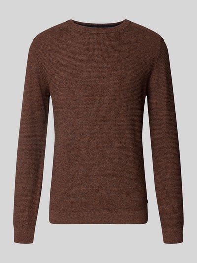 Tom Tailor Pullover mit strukturierter Feinstrickoptik Camel 1