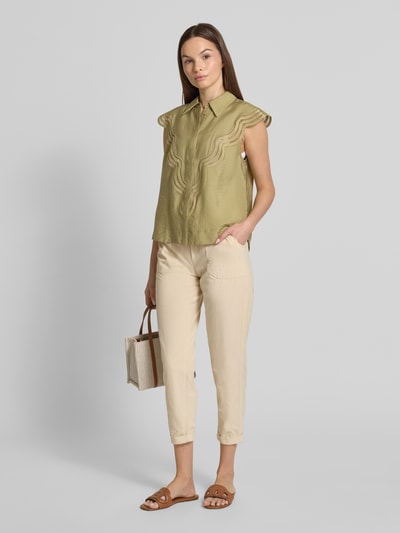 Soyaconcept Tapered fit broek met steekzakken, model 'Cissie' Zand - 1