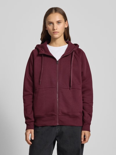G-Star Raw Regular fit sweatjack met logoprint, model 'Premium' Bordeaux - 4