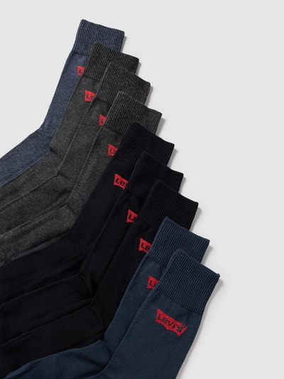 Levi's® Socken im 9er-Pack Modell 'REGULAR CUT BATWING LOGO' Blau 2