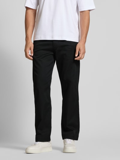 BOSS Orange Straight Leg Chino aus Baumwoll-Mix Black 4