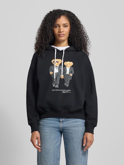 Polo Ralph Lauren Bluza z kapturem z nadrukiem z motywem BLACK 4