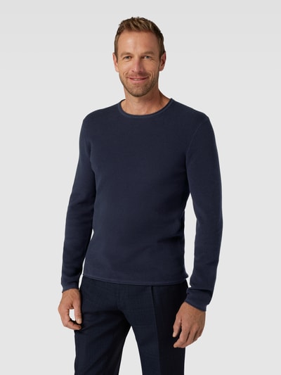 MCNEAL Strickpullover mit Strukturmuster Marine 4