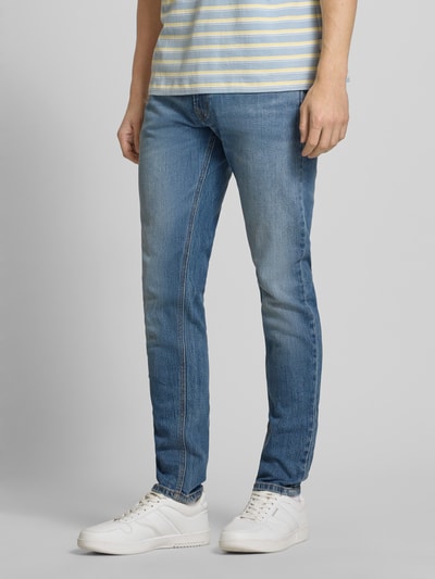 Pepe Jeans Jeansy o kroju tapered fit z mieszanki bawełny model ‘SPIKE’ Jeansowy niebieski 4