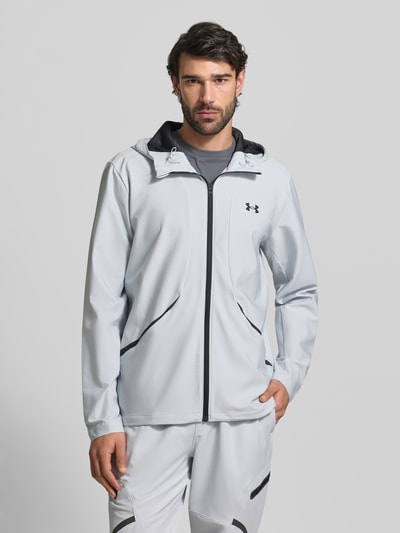 Under Armour Regular Fit Jacke mit Logo-Print Modell 'Unstoppable' Hellgrau 4