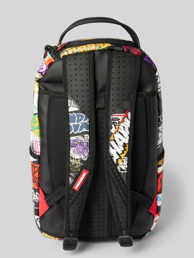 Sprayground Rugzak met motiefprint, model 'TAGGED UP' Wit - 4