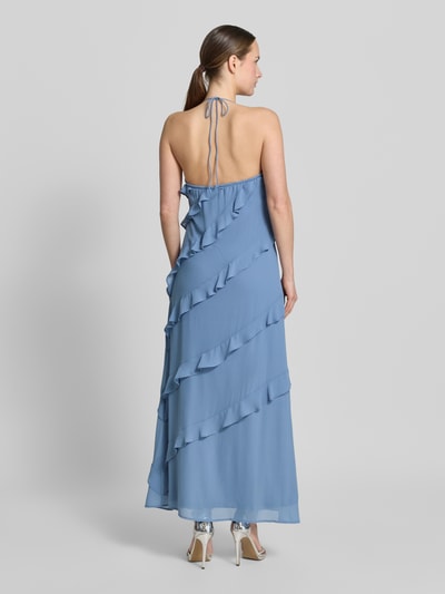 VERO MODA Vloeiende maxi-jurk met chiffon-ruches model 'MARJORIE' Lichtroze - 5