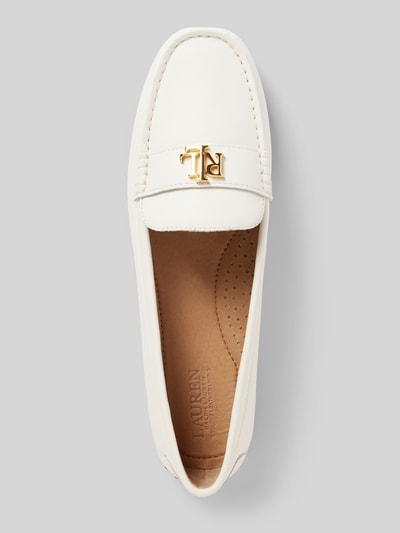 Lauren Ralph Lauren Loafer mit Label-Detail Modell 'BARNSBURY' Weiss 3