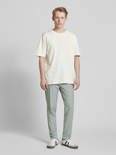 JACK & JONES Tapered fit chino met steekzakken, model 'STACE' Lichtgroen gemêleerd - 1
